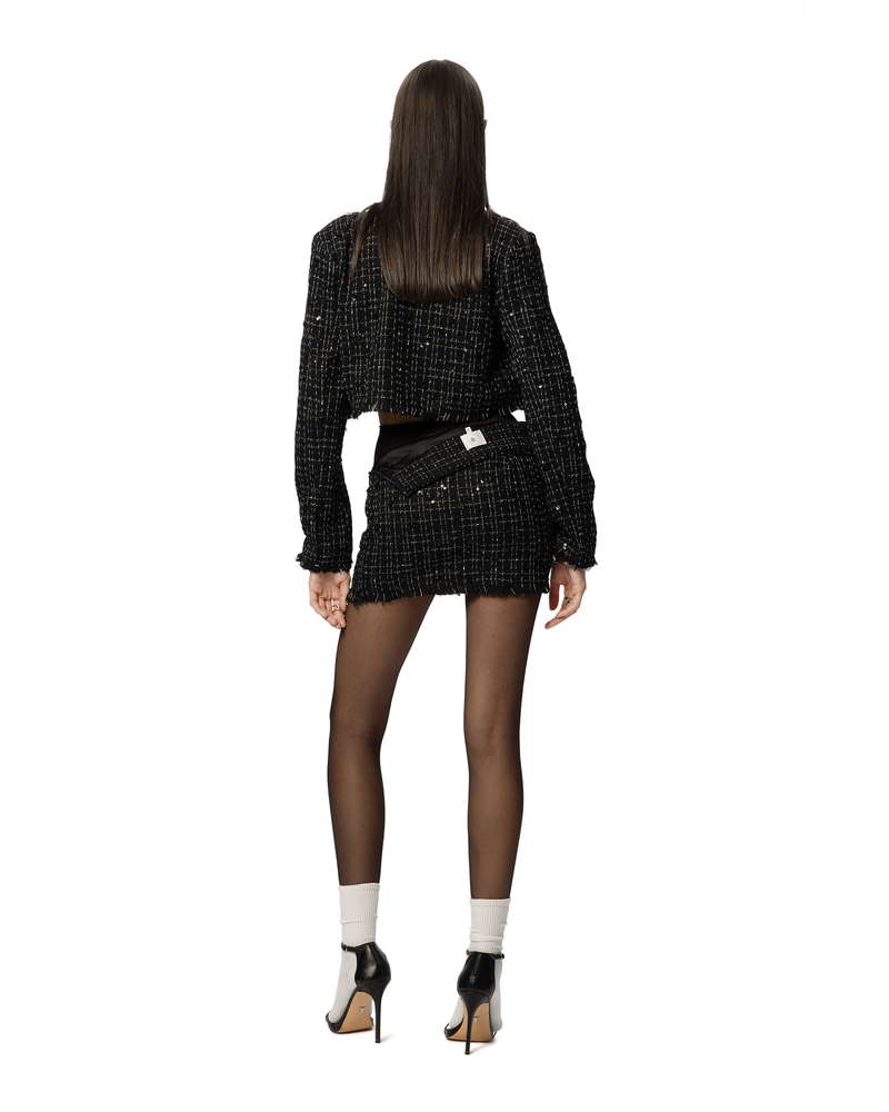 ASAP Tweed Skirt Black