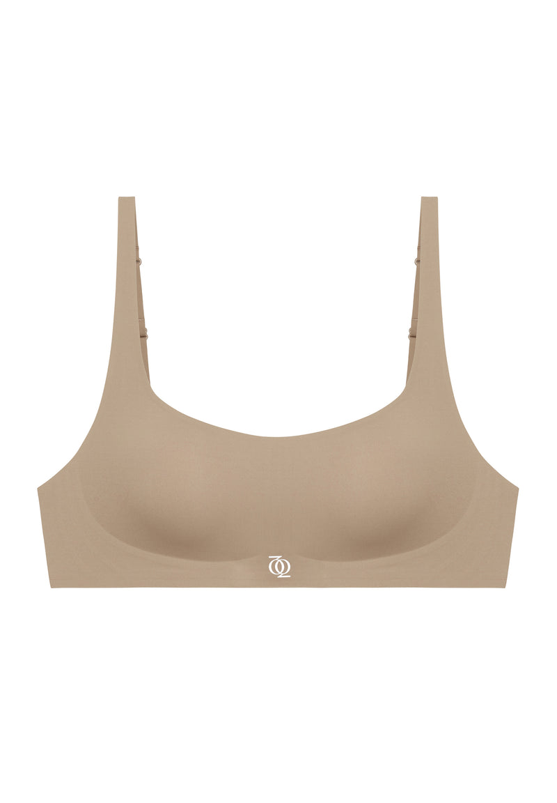 Second Skin Bralette Scoop-Neck Mocha