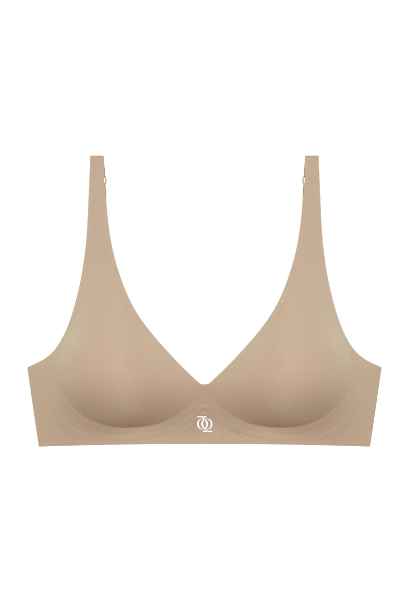 Second Skin Push Up Bralette Mocha