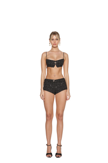 ASAP Tweed Top Black