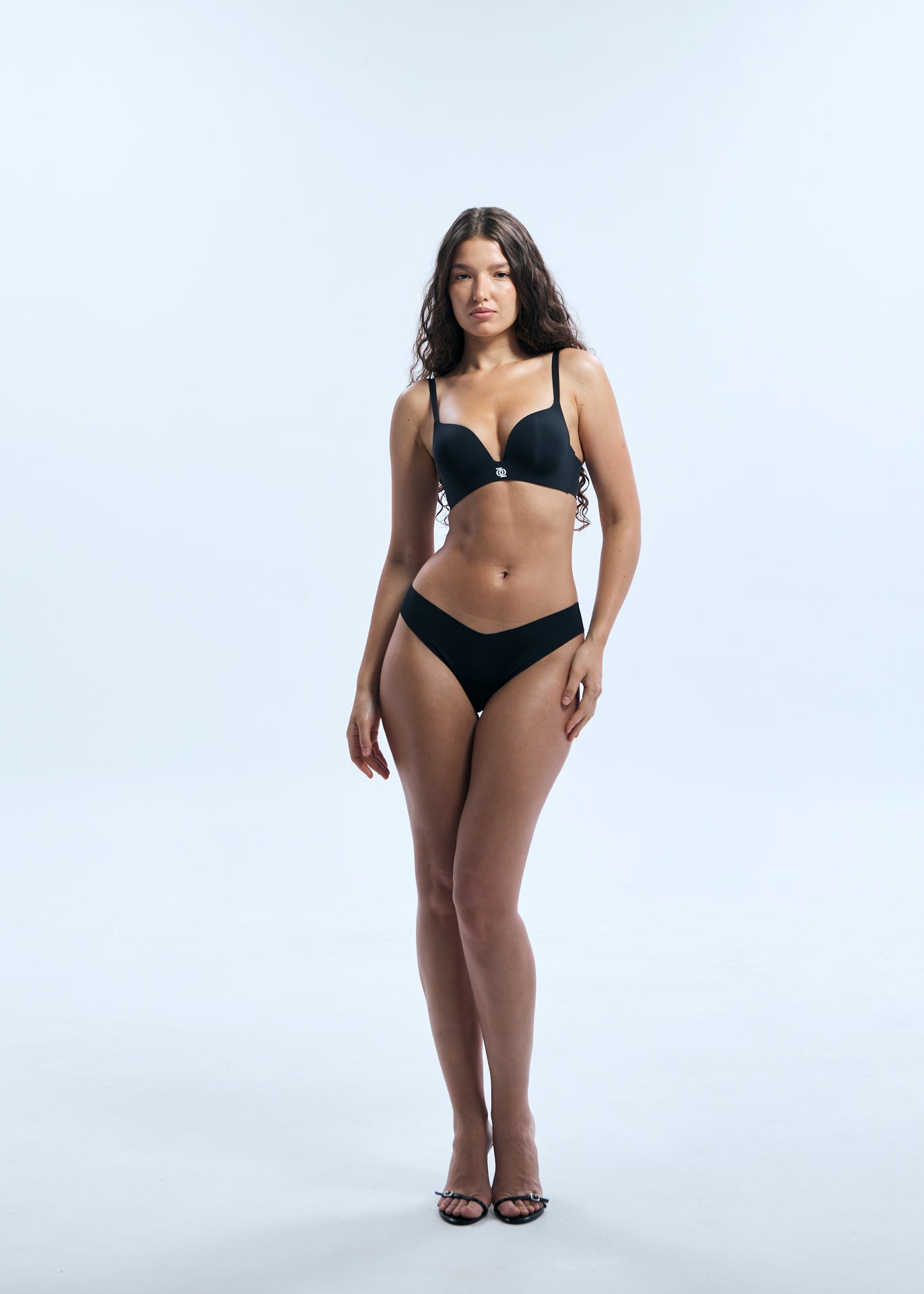 Second Skin Teardrop Push Up Bra Black