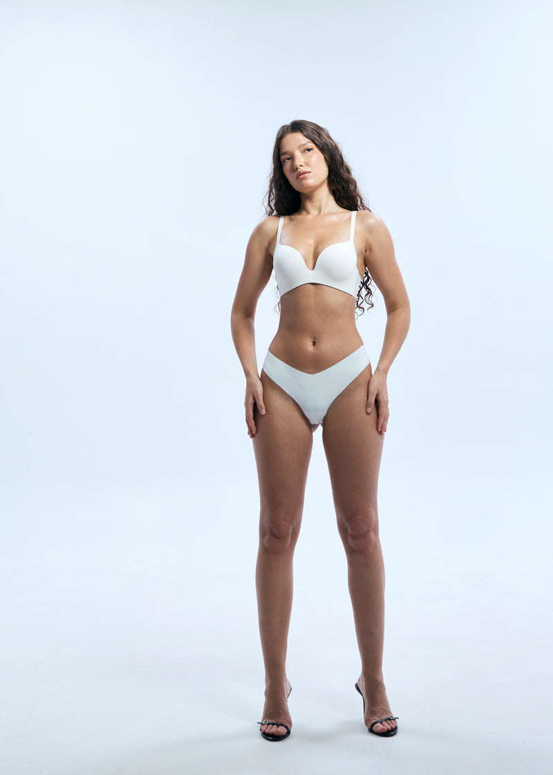 Second Skin Teardrop  Push Up Bra Vanilla