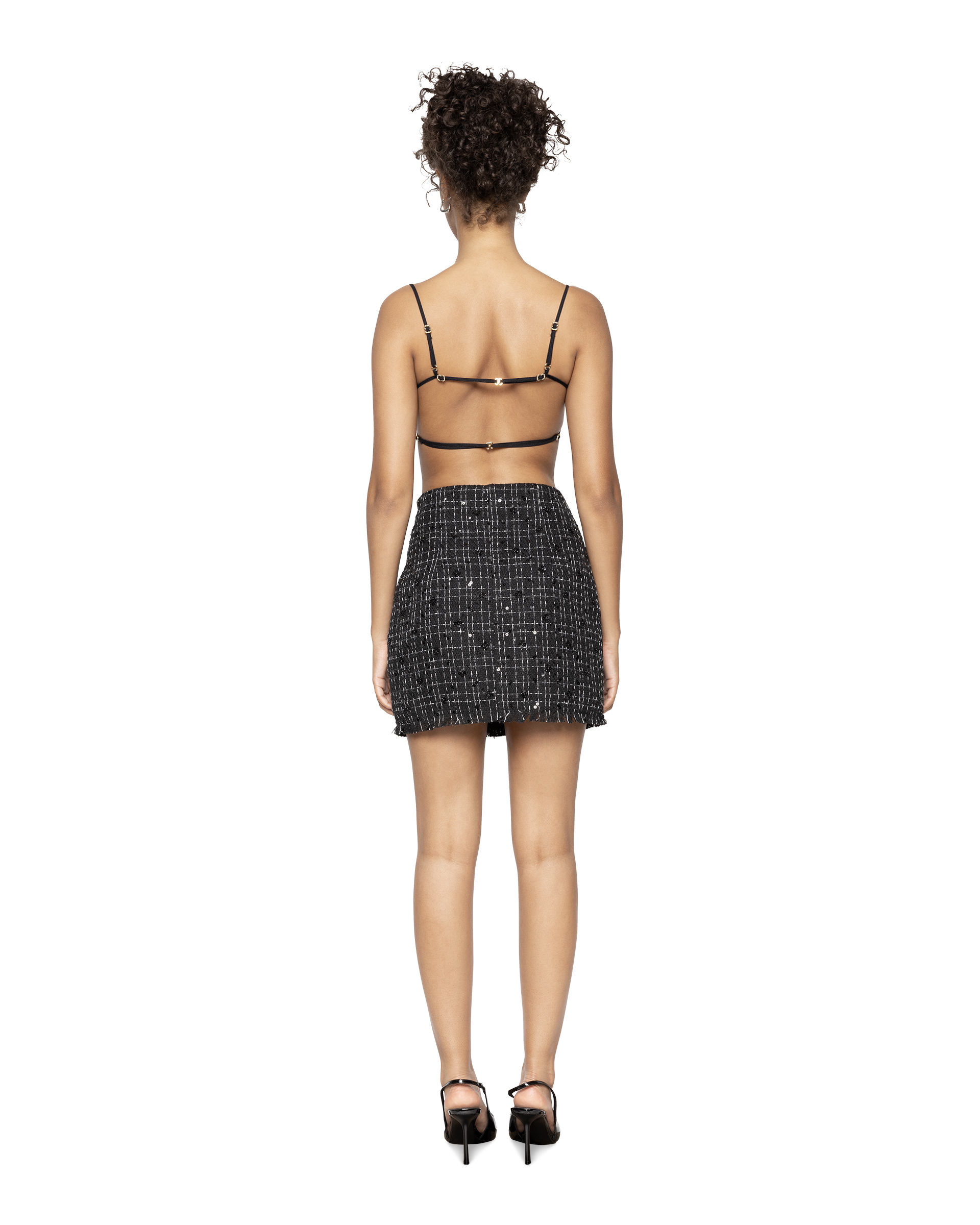 ASAP Tweed Skirt Black