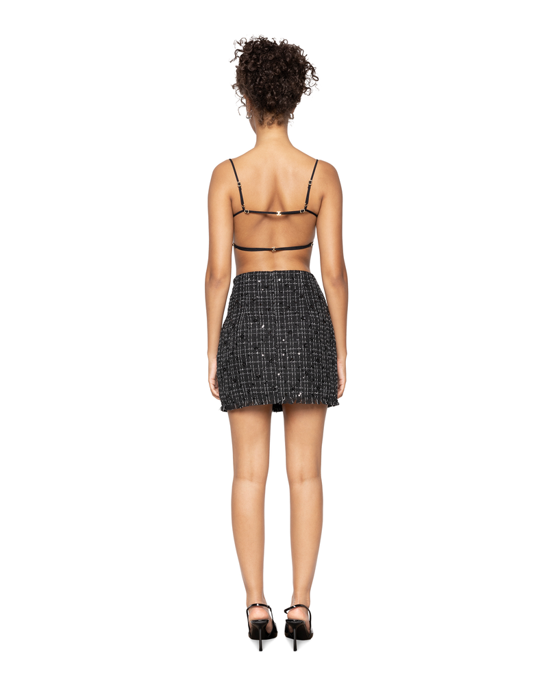 ASAP Tweed Skirt Black