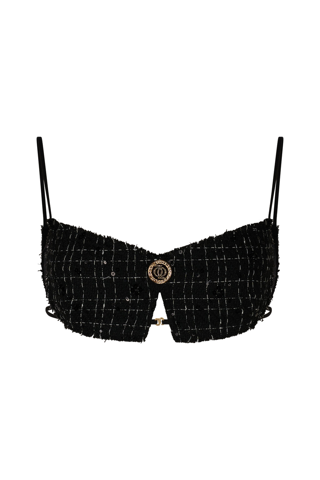 ASAP Tweed Top Black