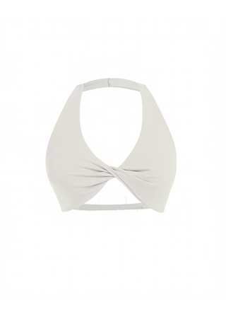 Second Skin Studio Crop Top Ivory