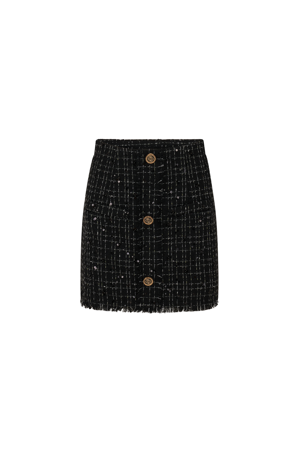 ASAP Tweed Skirt Black