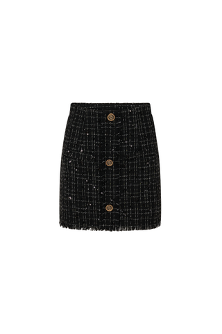ASAP Tweed Skirt Black