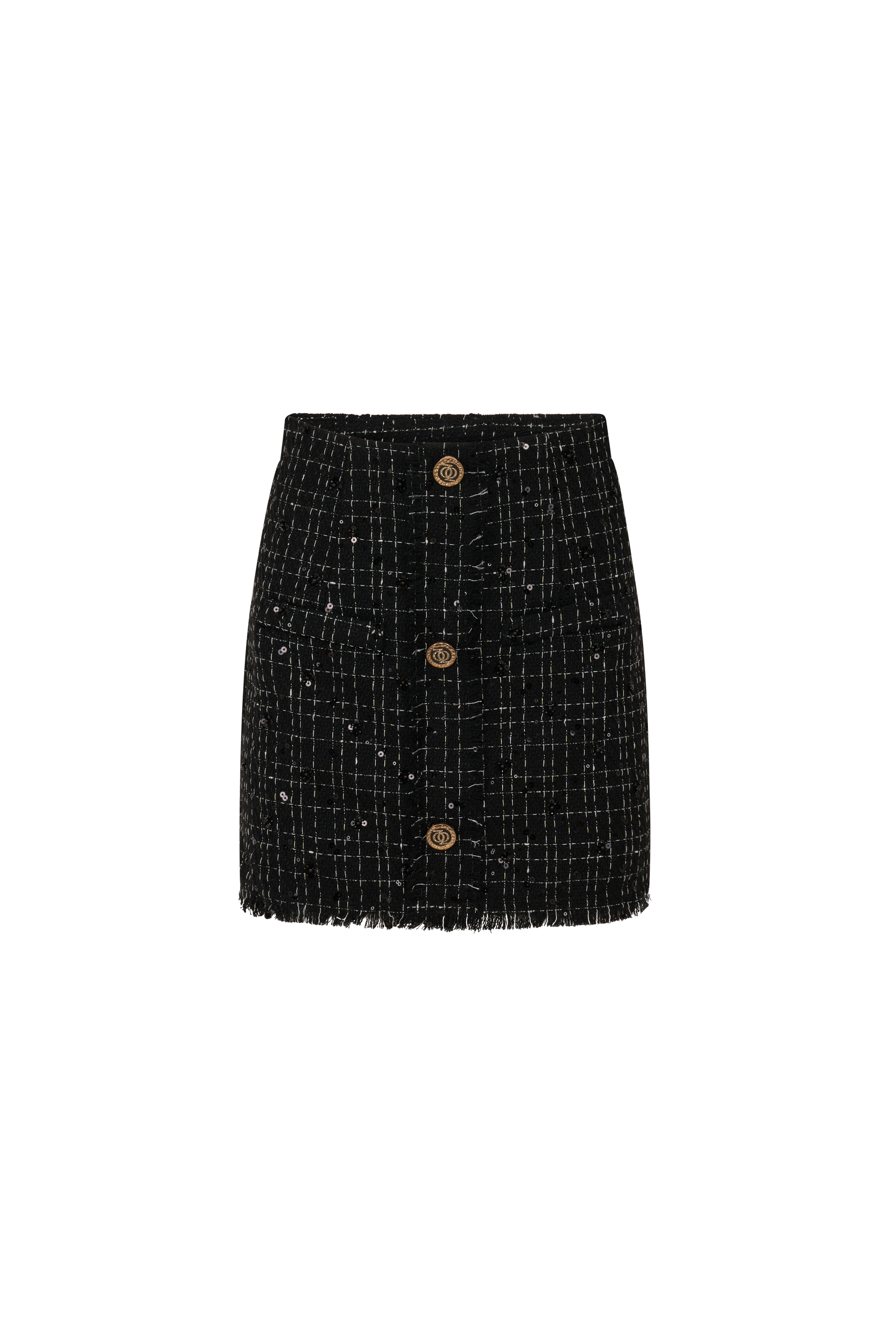 ASAP Tweed Skirt Black