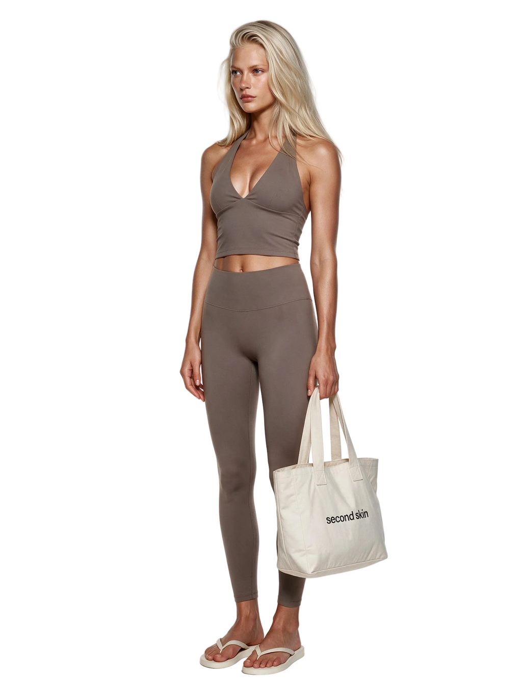 Second Skin Studio High-Waisted Legging Mushroom