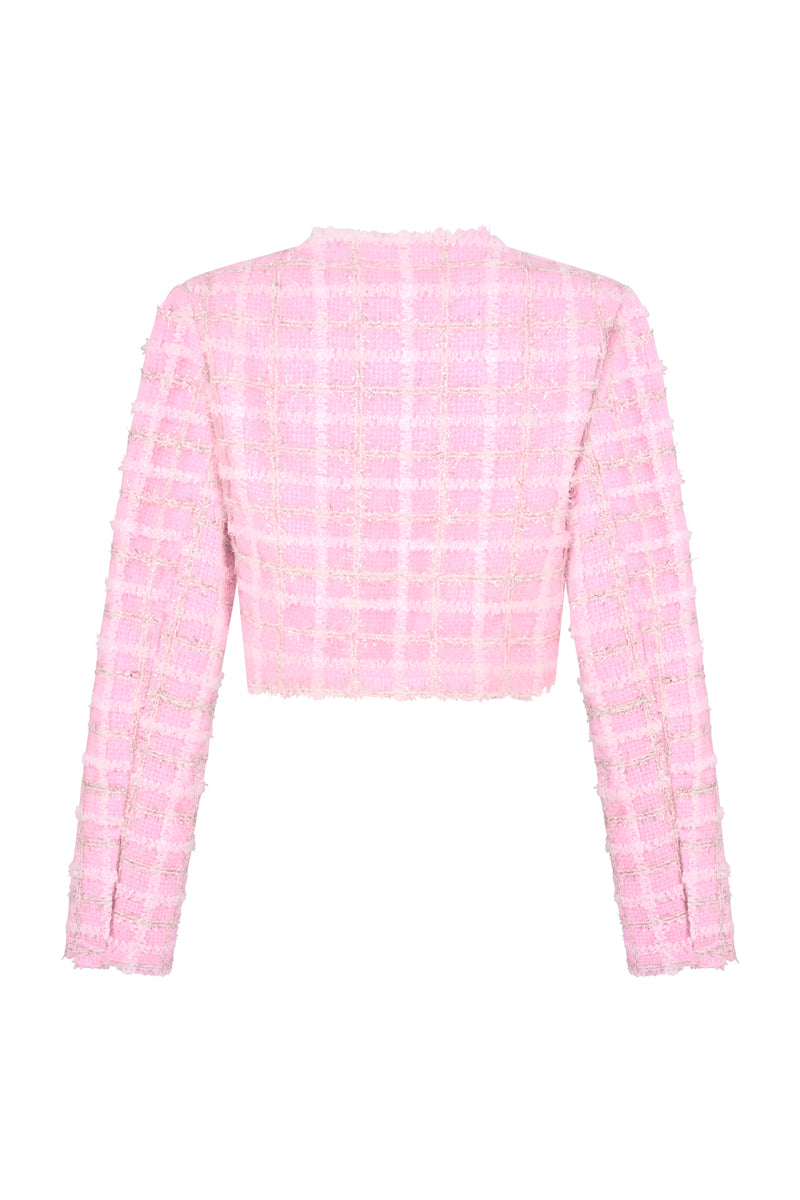 High Priority Tweed Jacket Pink