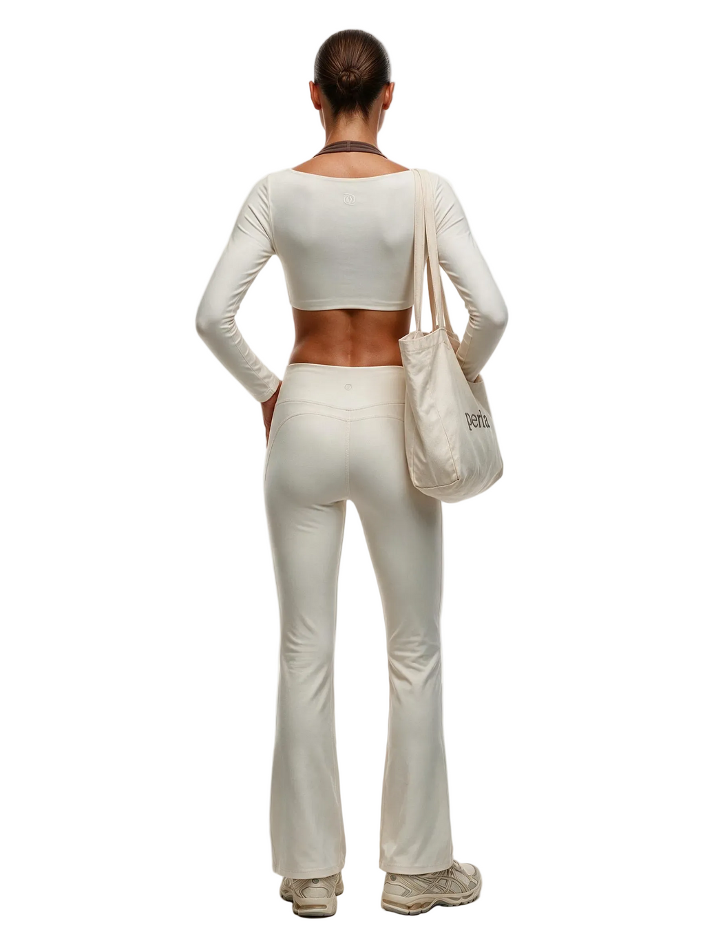 Second Skin Studio High-Waisted Bootcut Legging Ivory