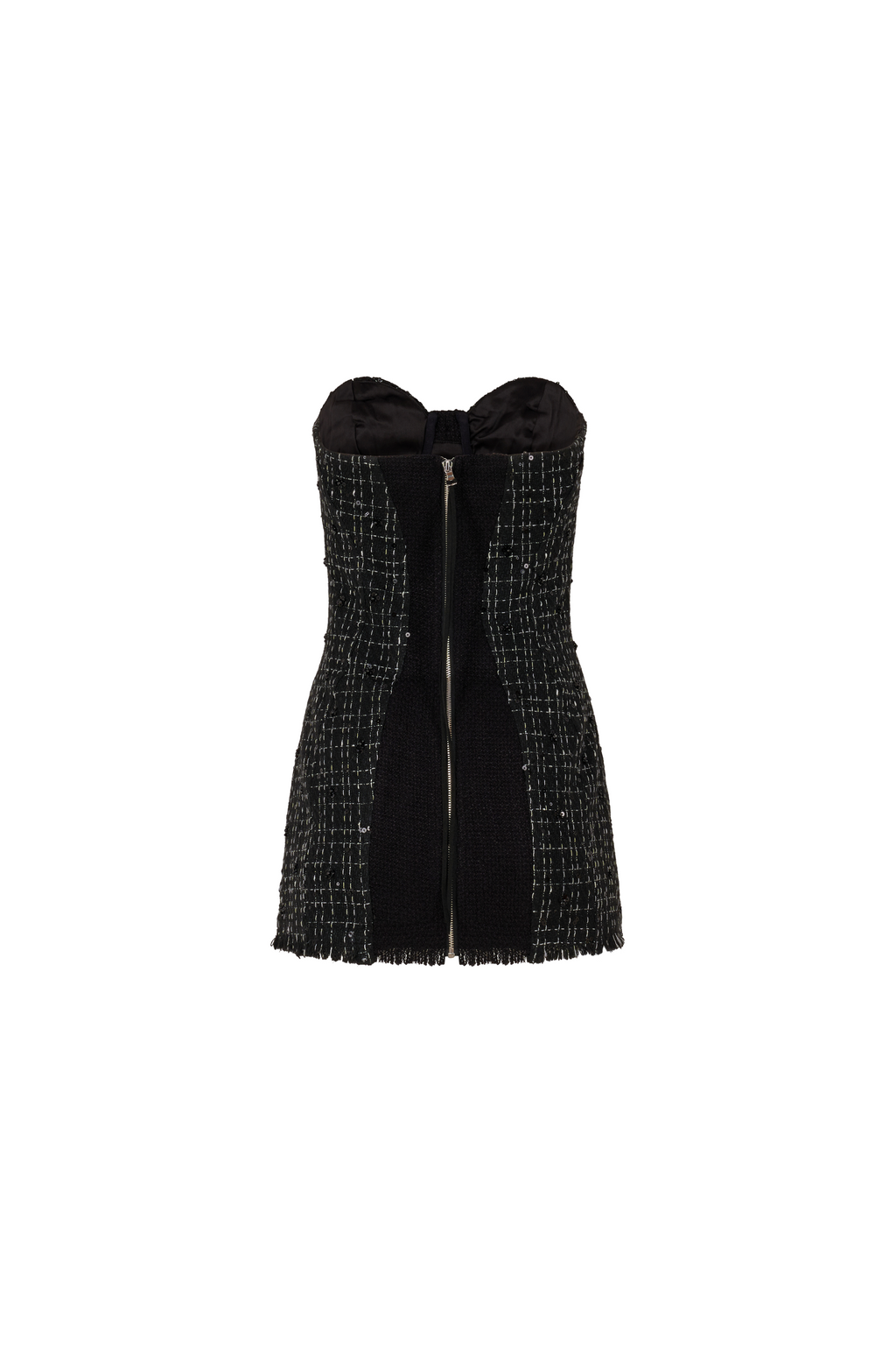 Out of Office Tweed Dress Black