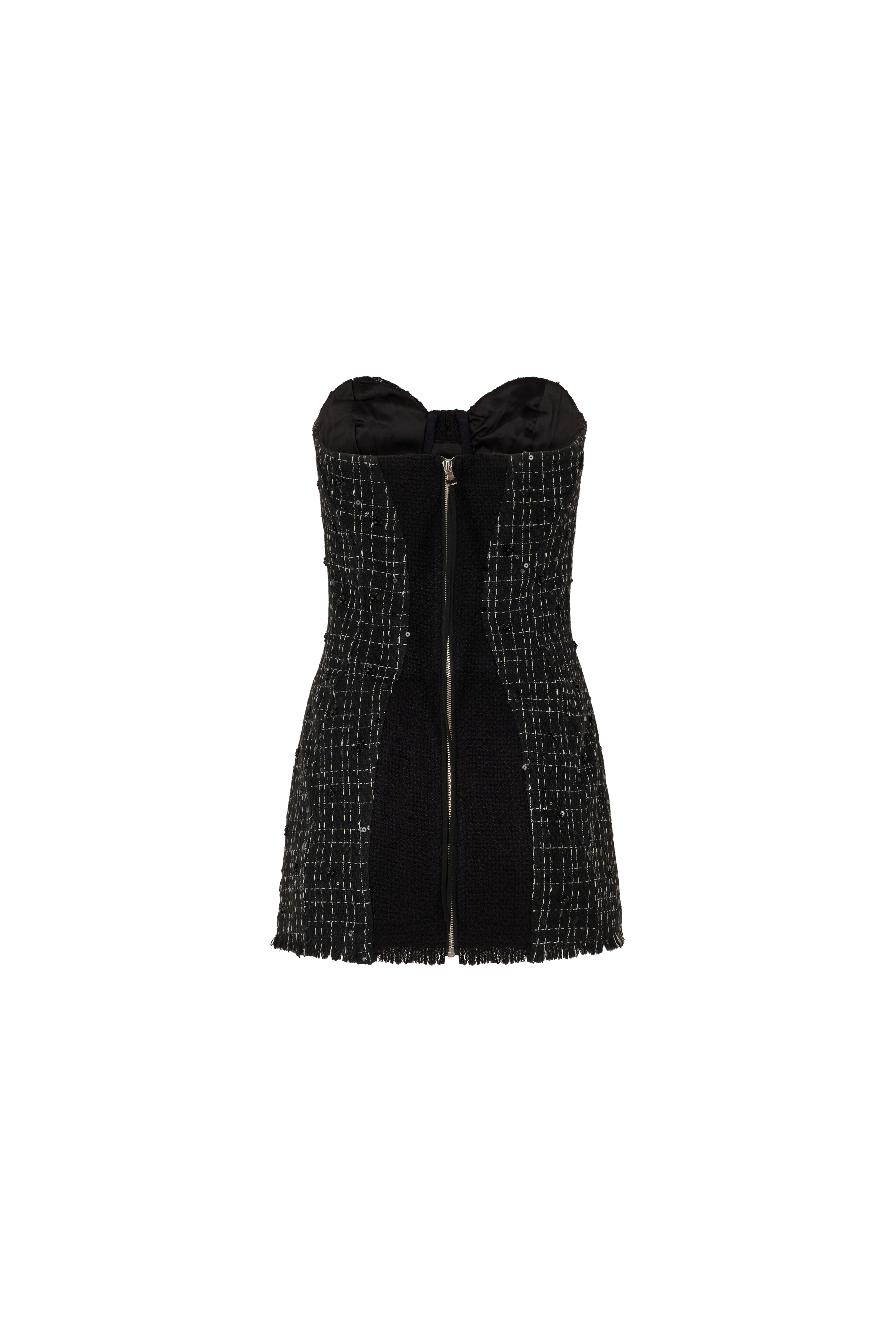 Out of Office Tweed Dress Black