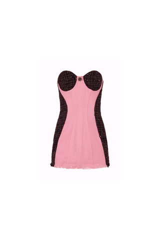 Out of Office Tweed Dress Pink