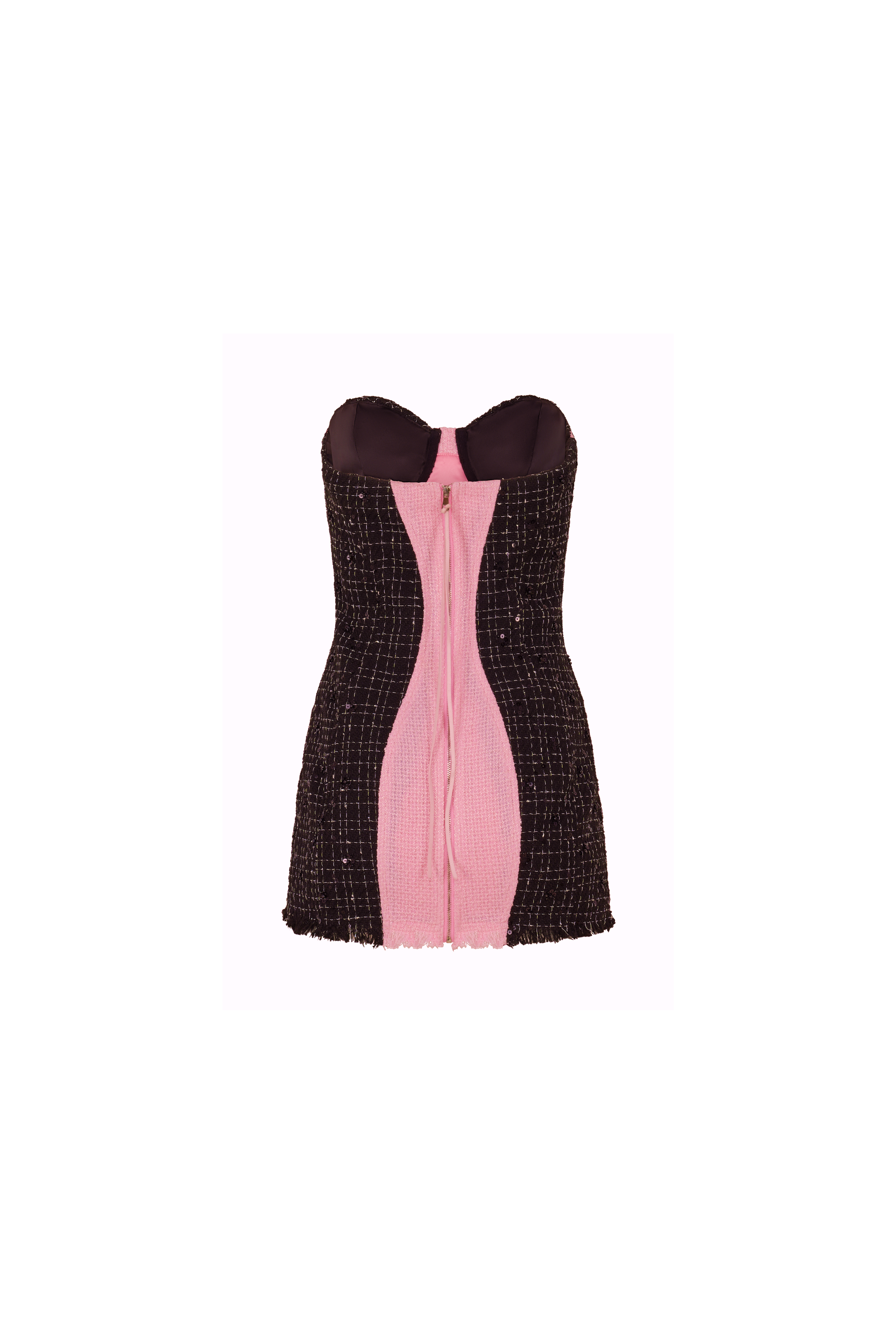 Out of Office Tweed Dress Pink