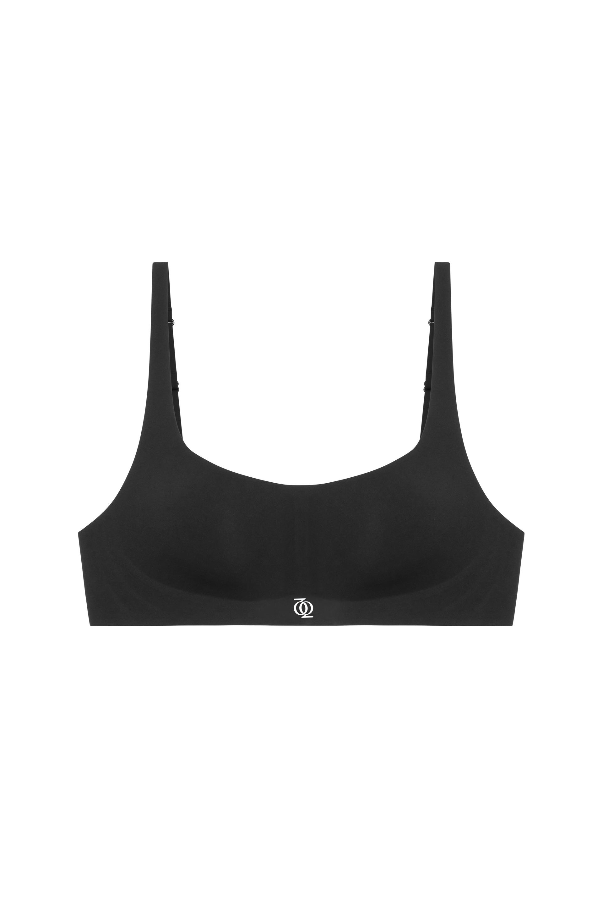 Second Skin Bralette Scoop-Neck Black