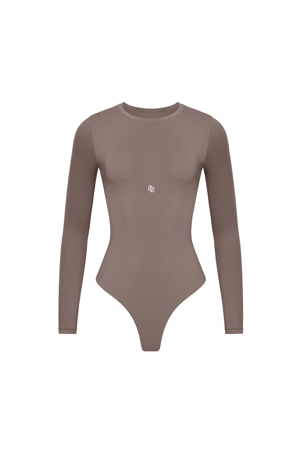 Second Skin Long Sleeve Crew-Neck Bodysuit Mushroom