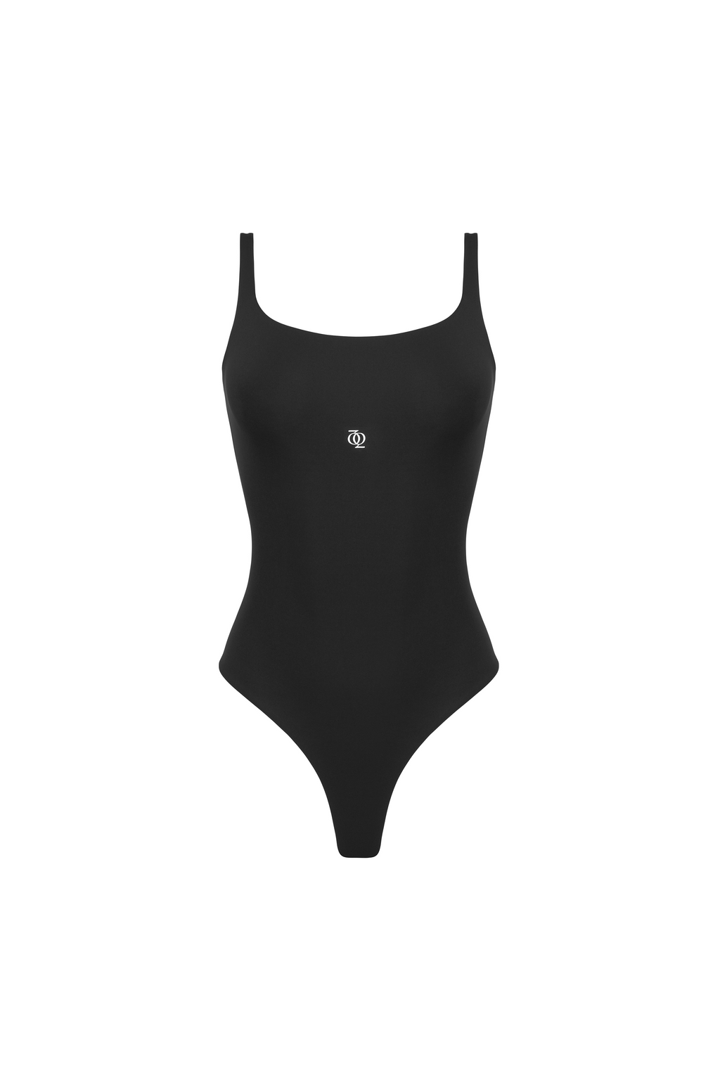 Second Skin Square-Neck Bodysuit Black