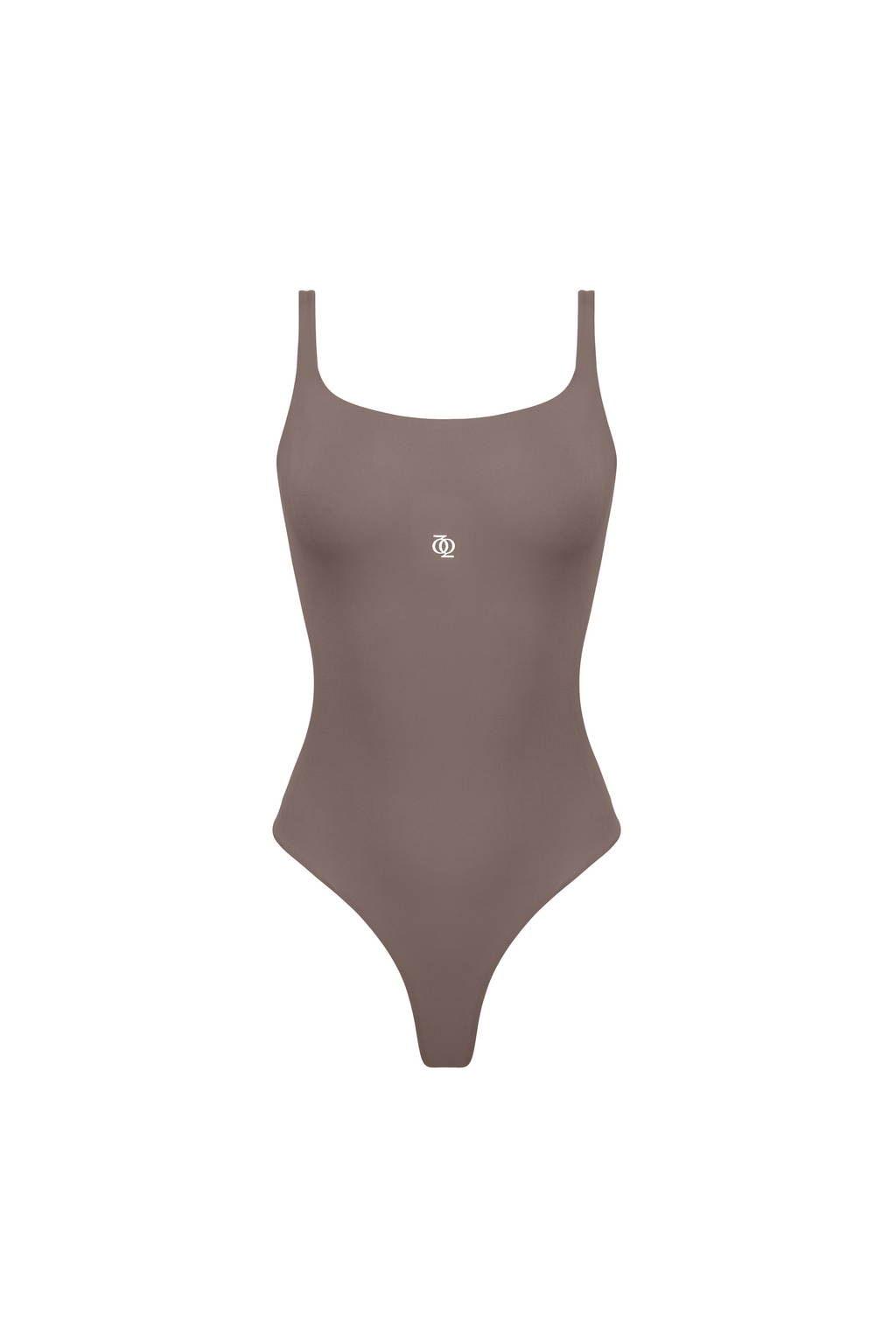 Second Skin Square-Neck Bodysuit Mushroom
