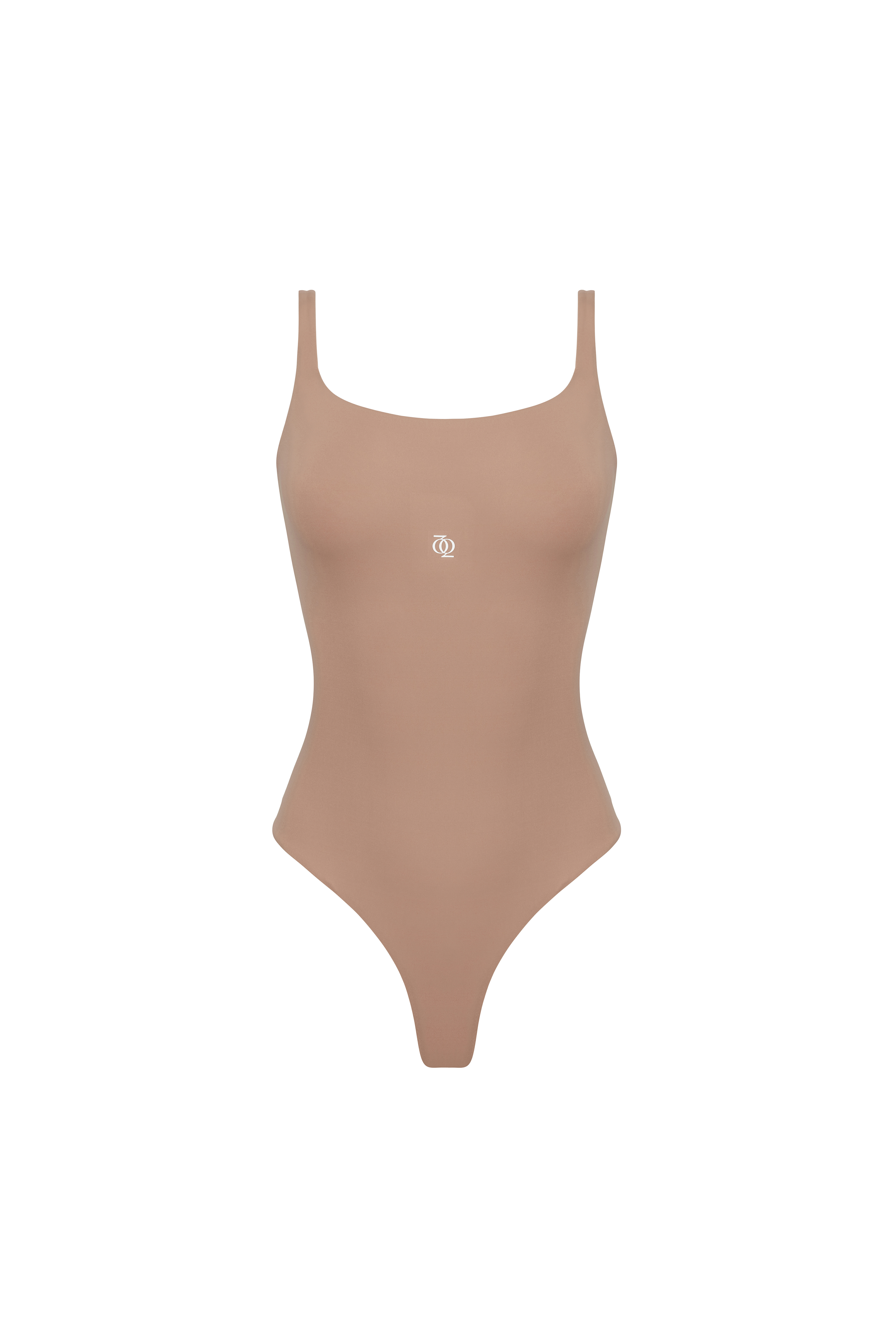 Second Skin Square-Neck Bodysuit Nude