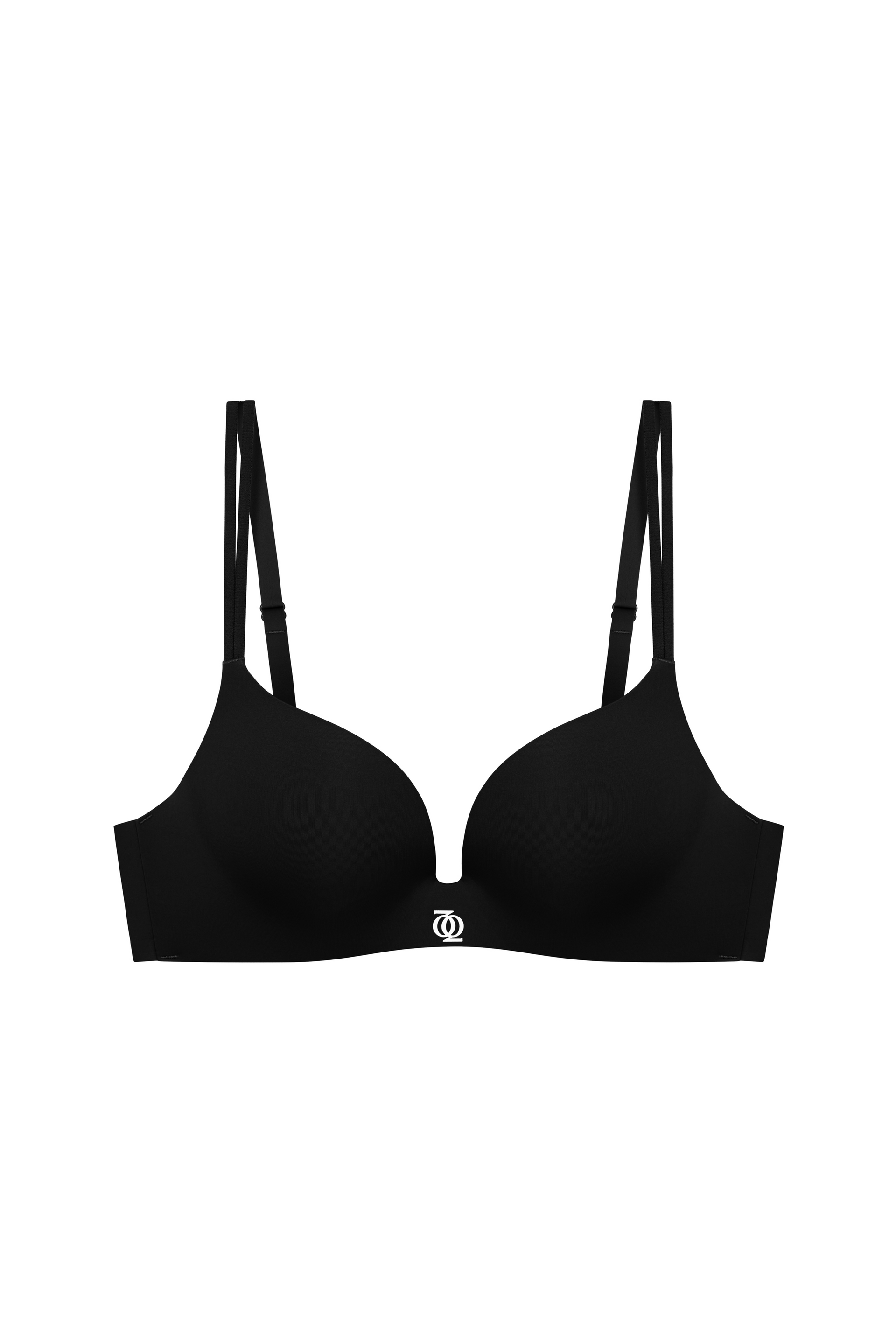 Second Skin Teardrop Push Up Bra Black