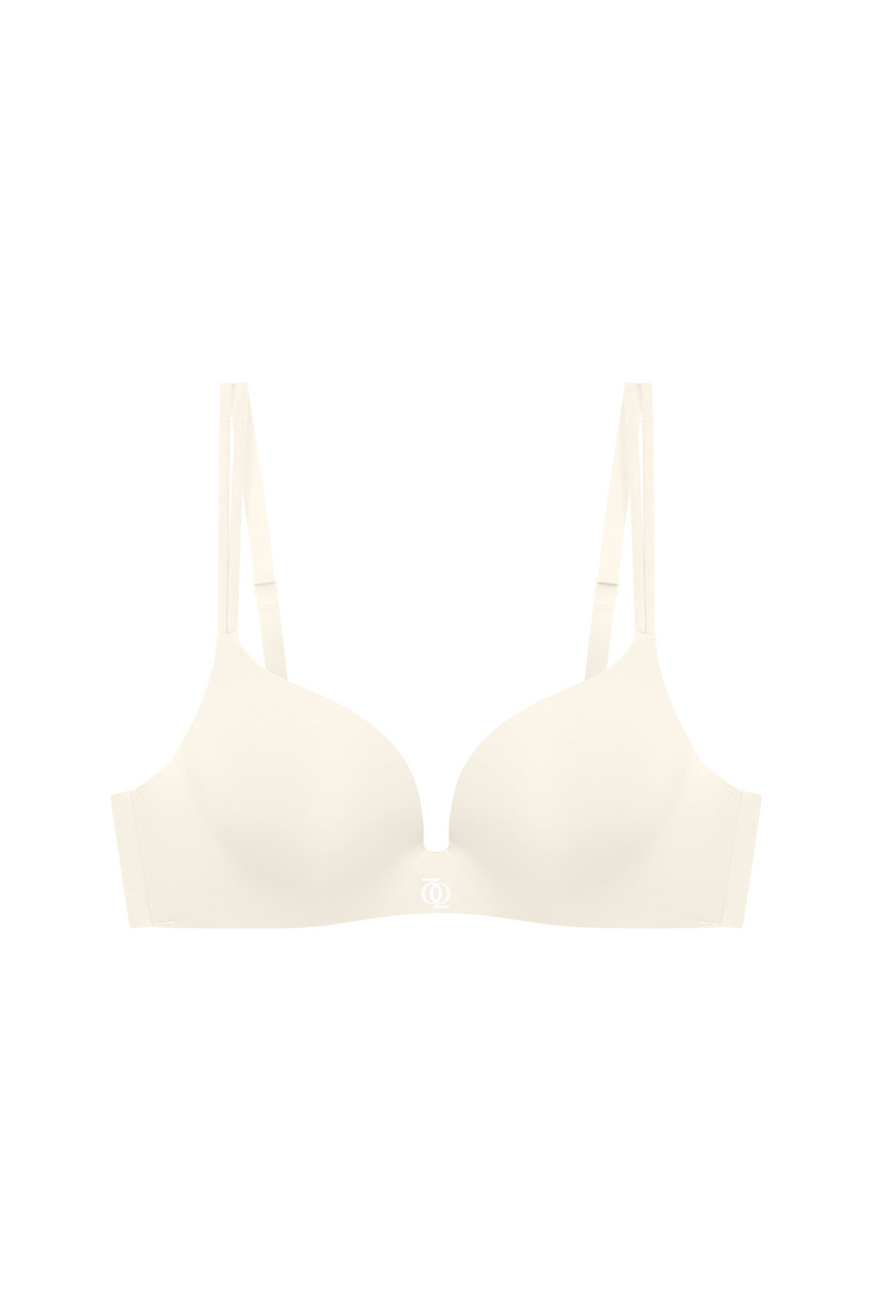 Second Skin Teardrop  Push Up Bra Vanilla