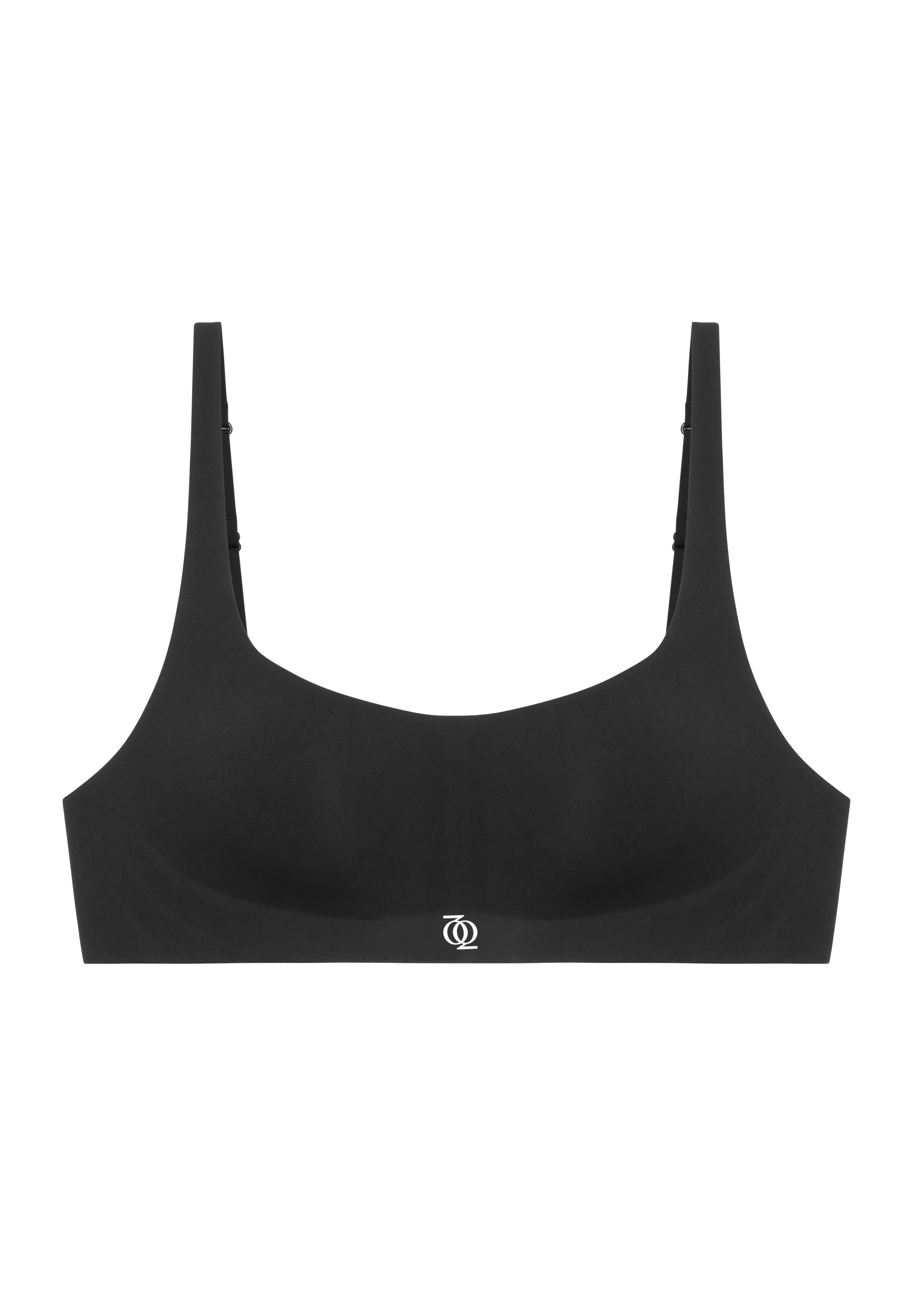 Second Skin Bralette Scoop-Neck Black