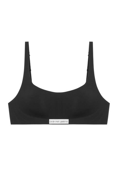 Second Skin Bralette Scoop-Neck Black