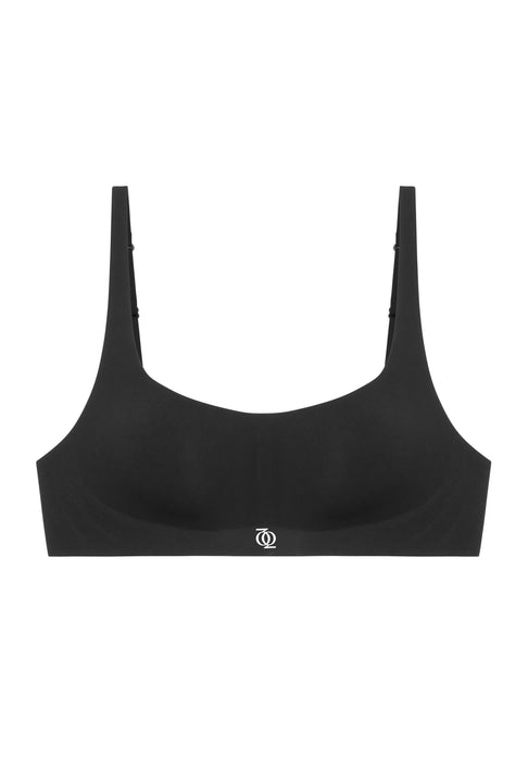 Second Skin Bralette Scoop-Neck Black