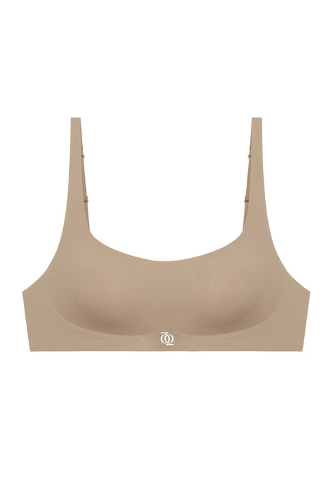 Second Skin Bralette Scoop-Neck Mocha