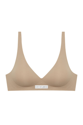 Second Skin Push Up Bralette Mocha
