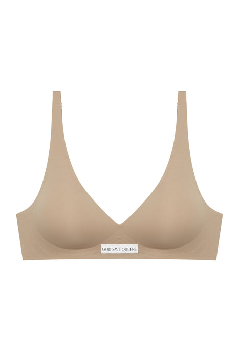 Second Skin Push Up Bralette Mocha