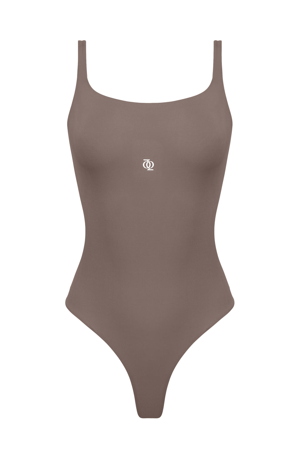 Second Skin Square-Neck Bodysuit Mushroom