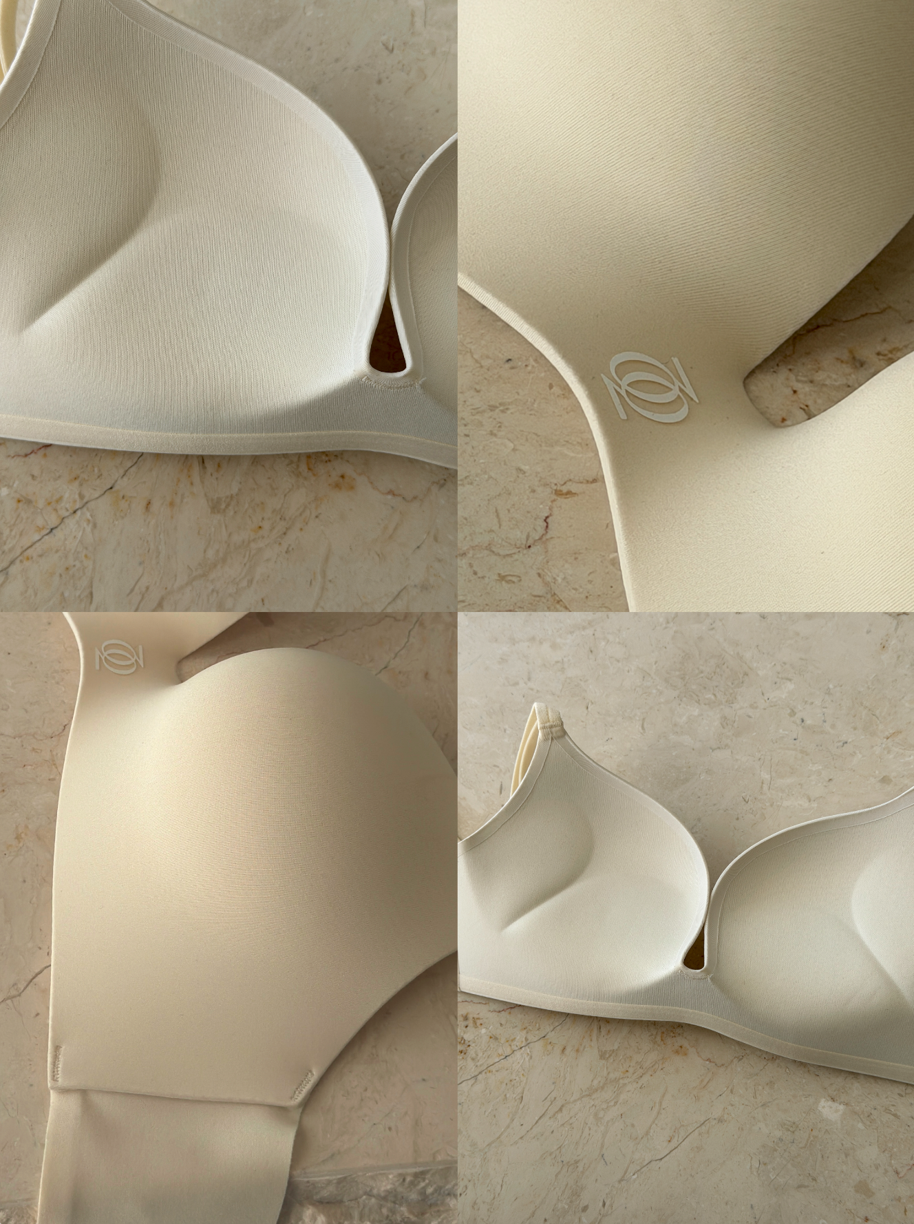 Second Skin Teardrop  Push Up Bra Vanilla