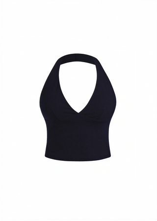 Second Skin Studio Halter Top Onyx