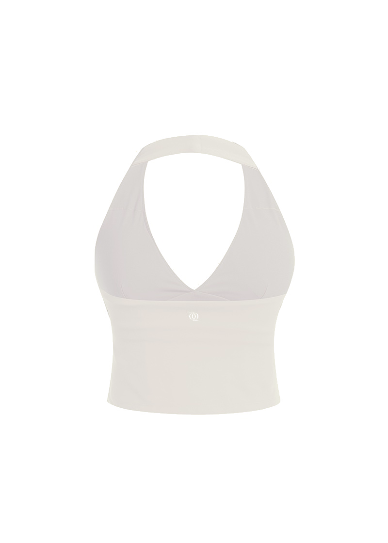 Second Skin Studio Halter Top Ivory
