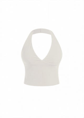 Second Skin Studio Halter Top Ivory