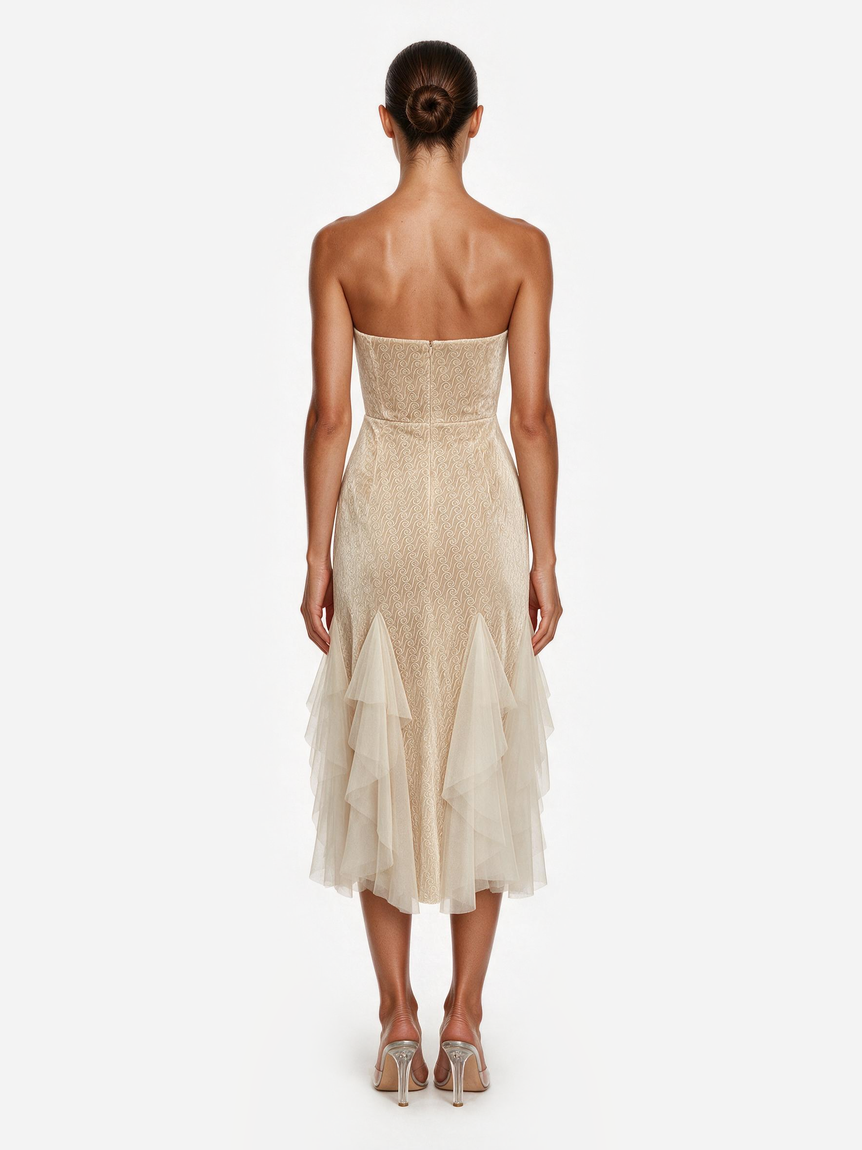 Alizee Strapless Dress White