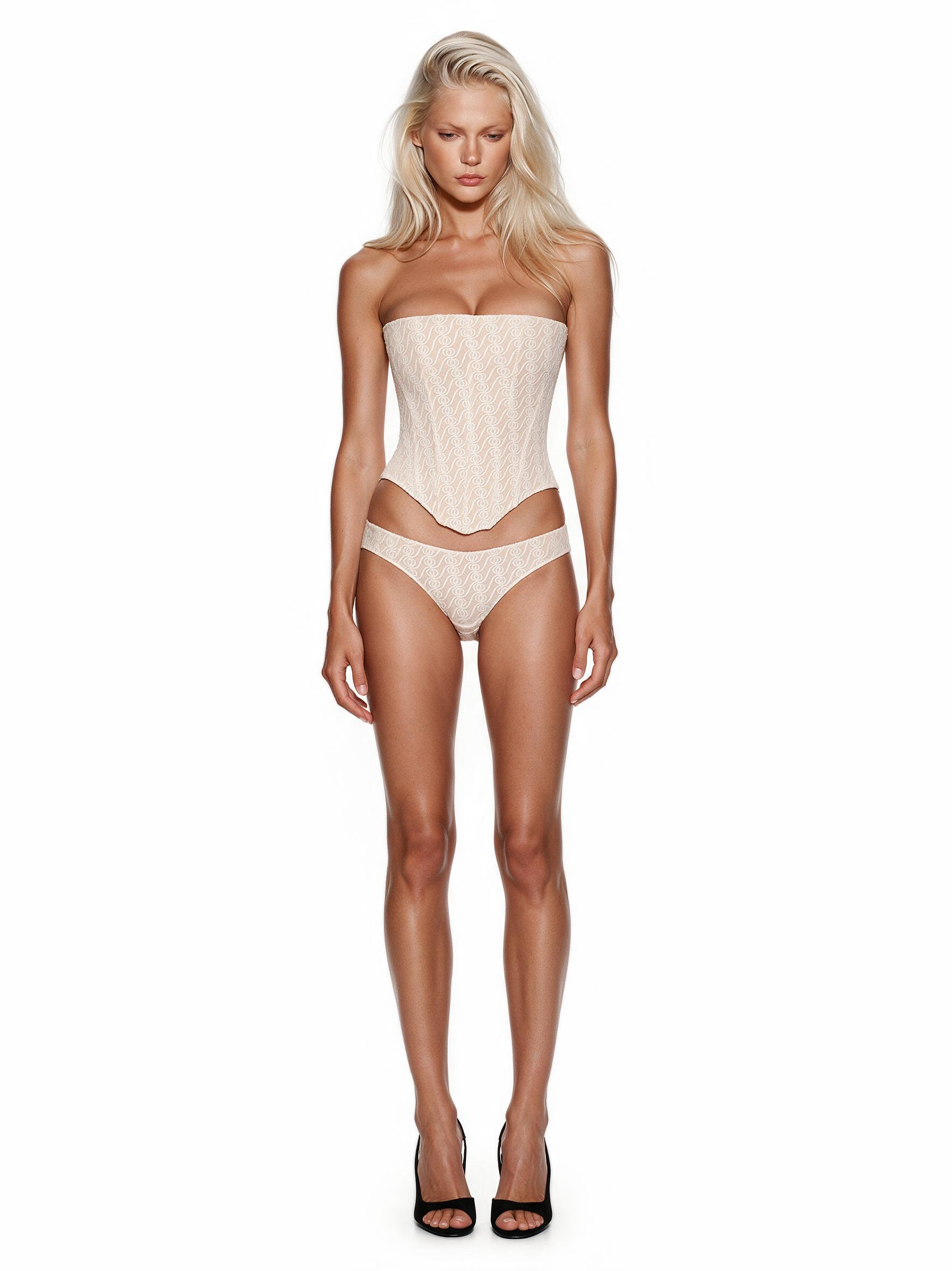 Alizee Strapless Corset White