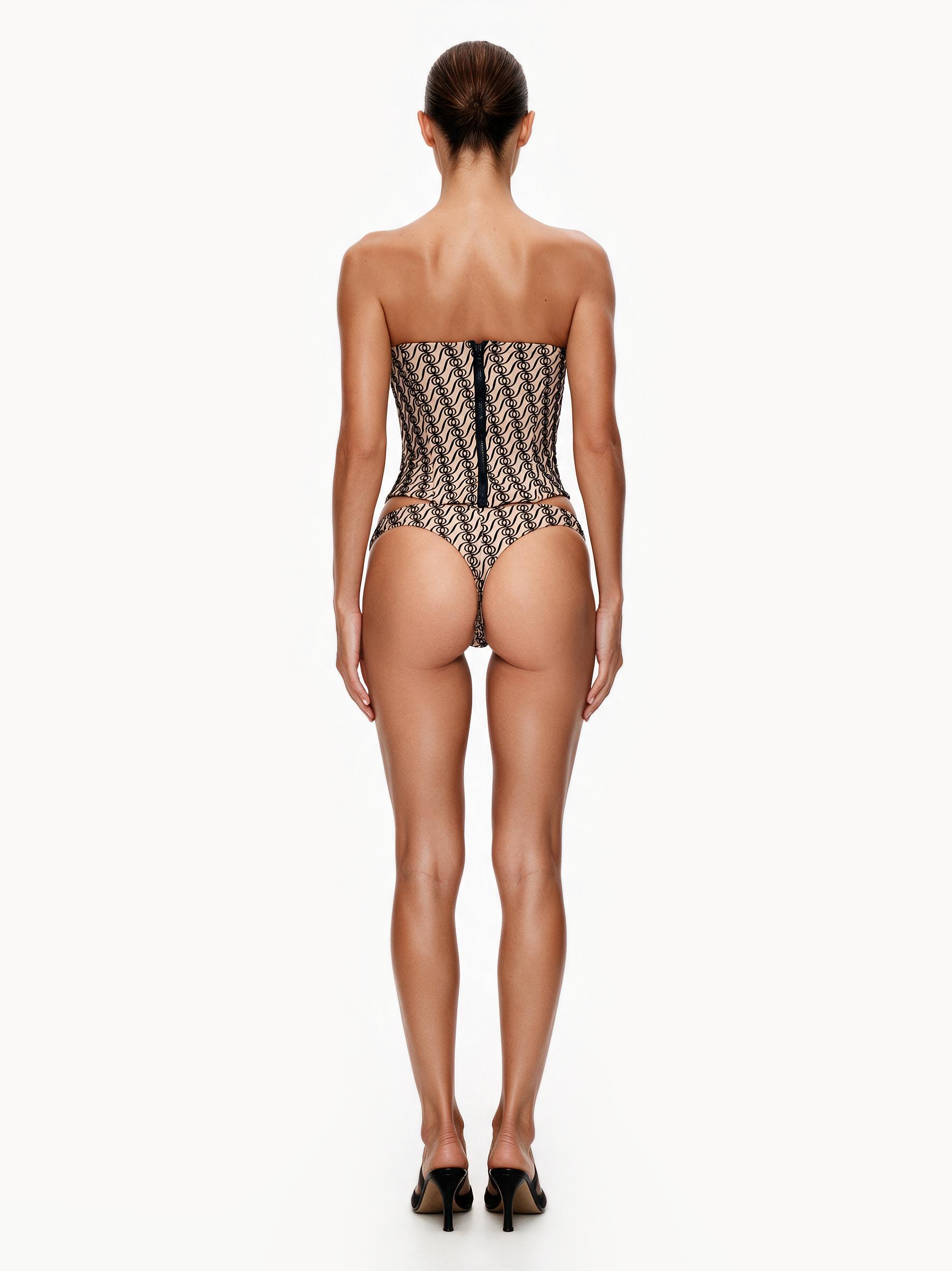 Alizee Strapless Corset Nude