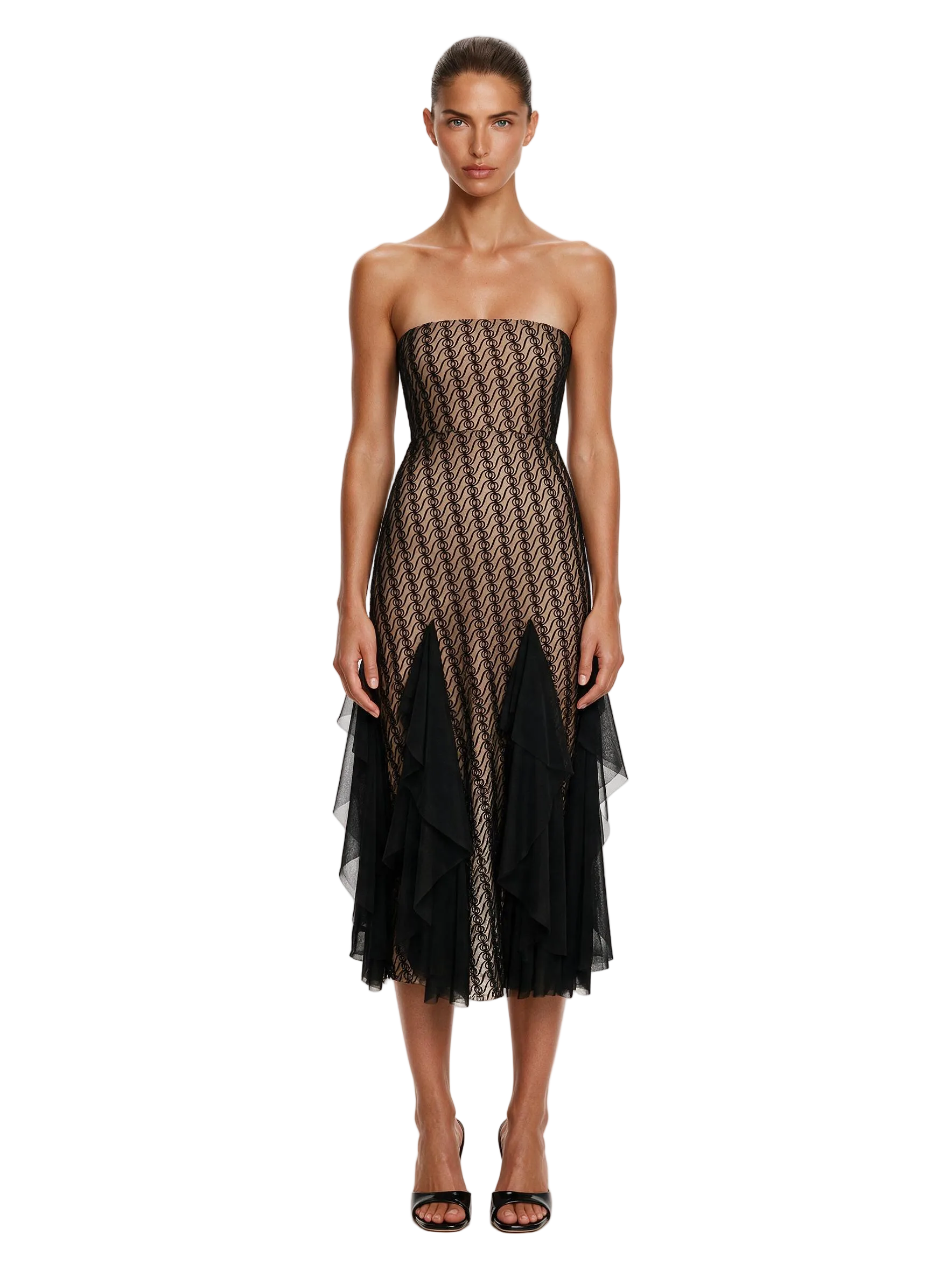 Alizee Strapless Dress Black