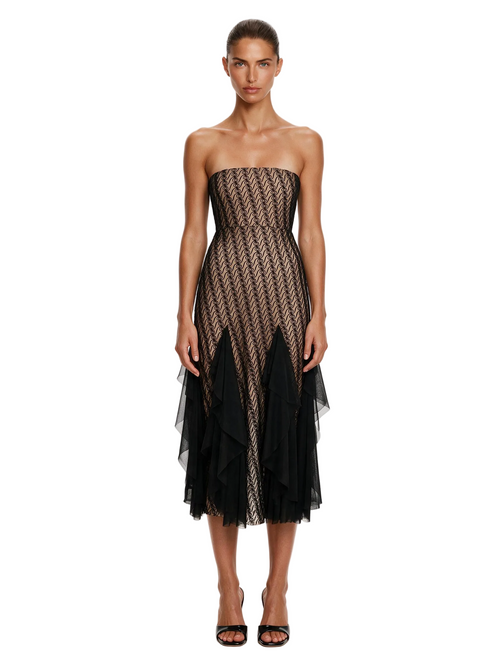 Alizee Strapless Dress Black