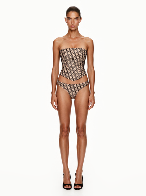Alizee Strapless Corset Nude