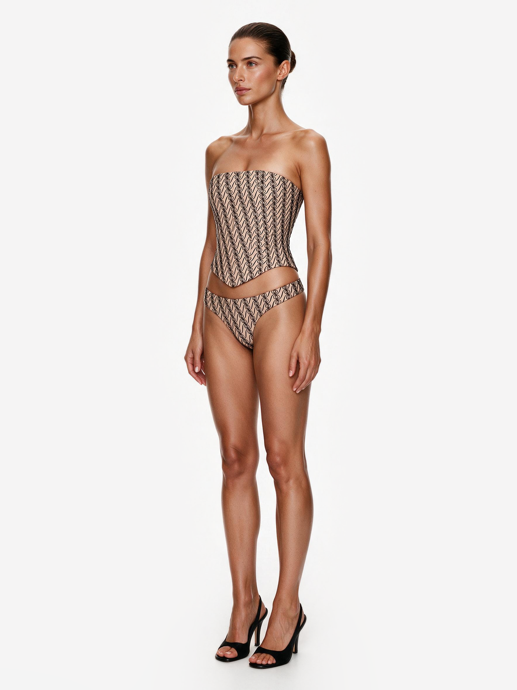 Alizee Strapless Corset Nude