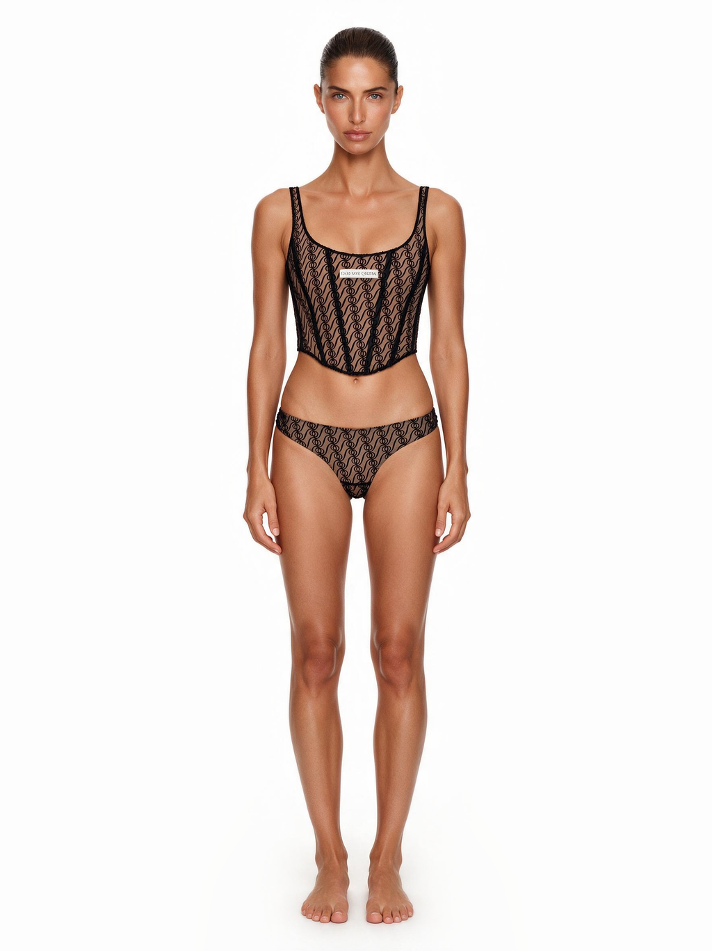 Alizee Tanktop Corset Black