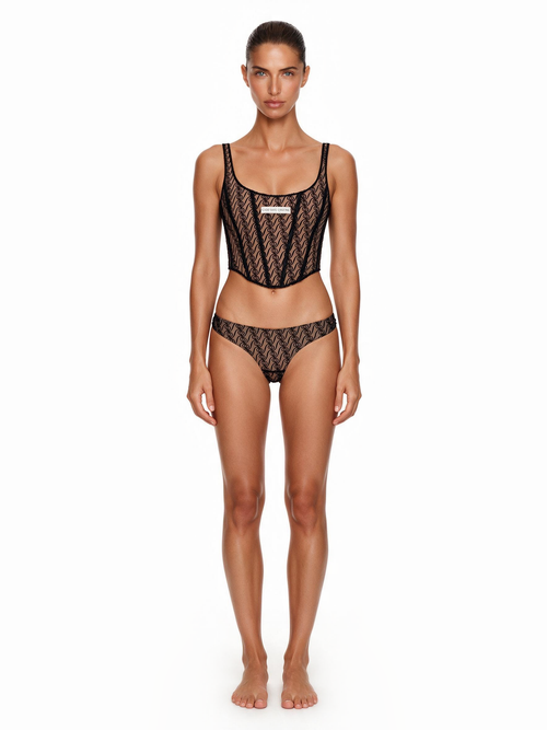 Alizee Tanktop Corset Black