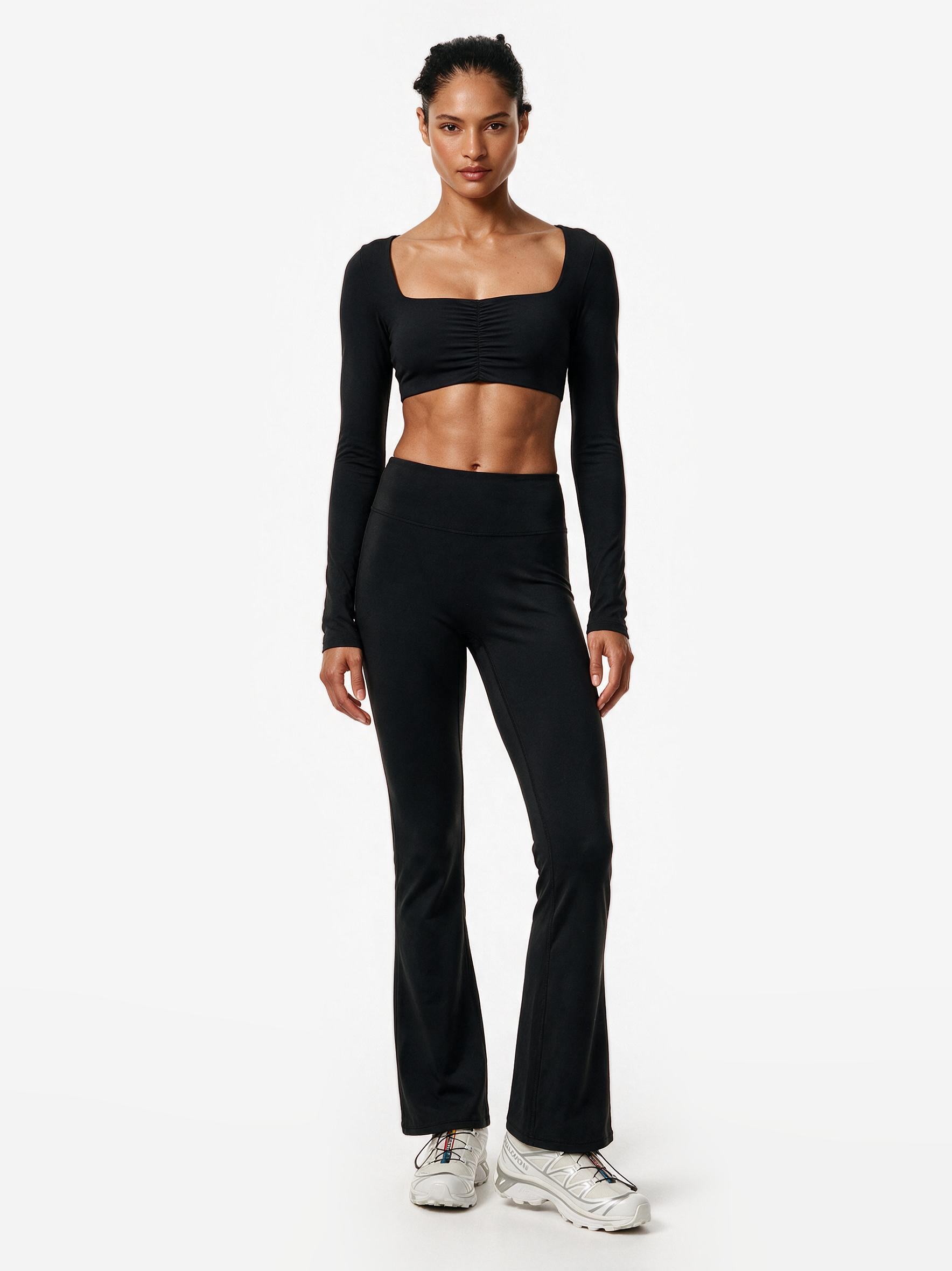 Second Skin Studio High-Waisted Bootcut Legging Onyx