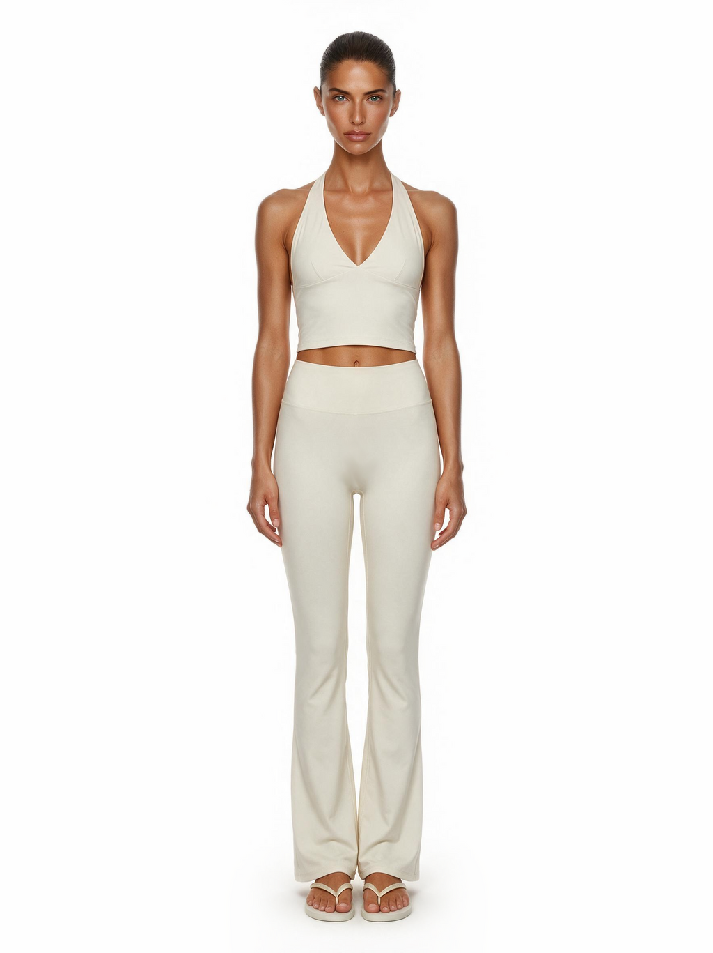 Second Skin Studio Halter Top Ivory