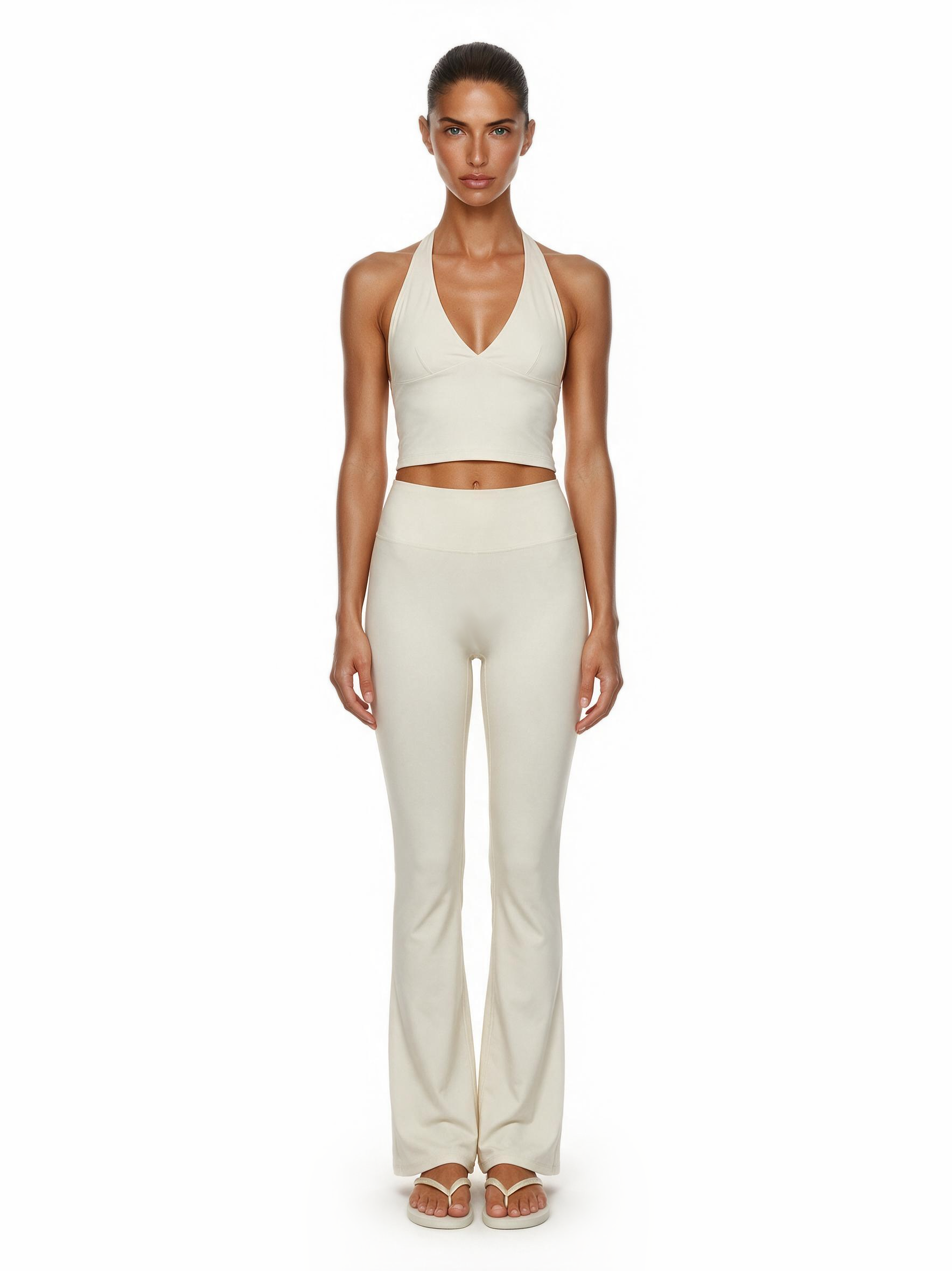 Second Skin Studio Halter Top Ivory